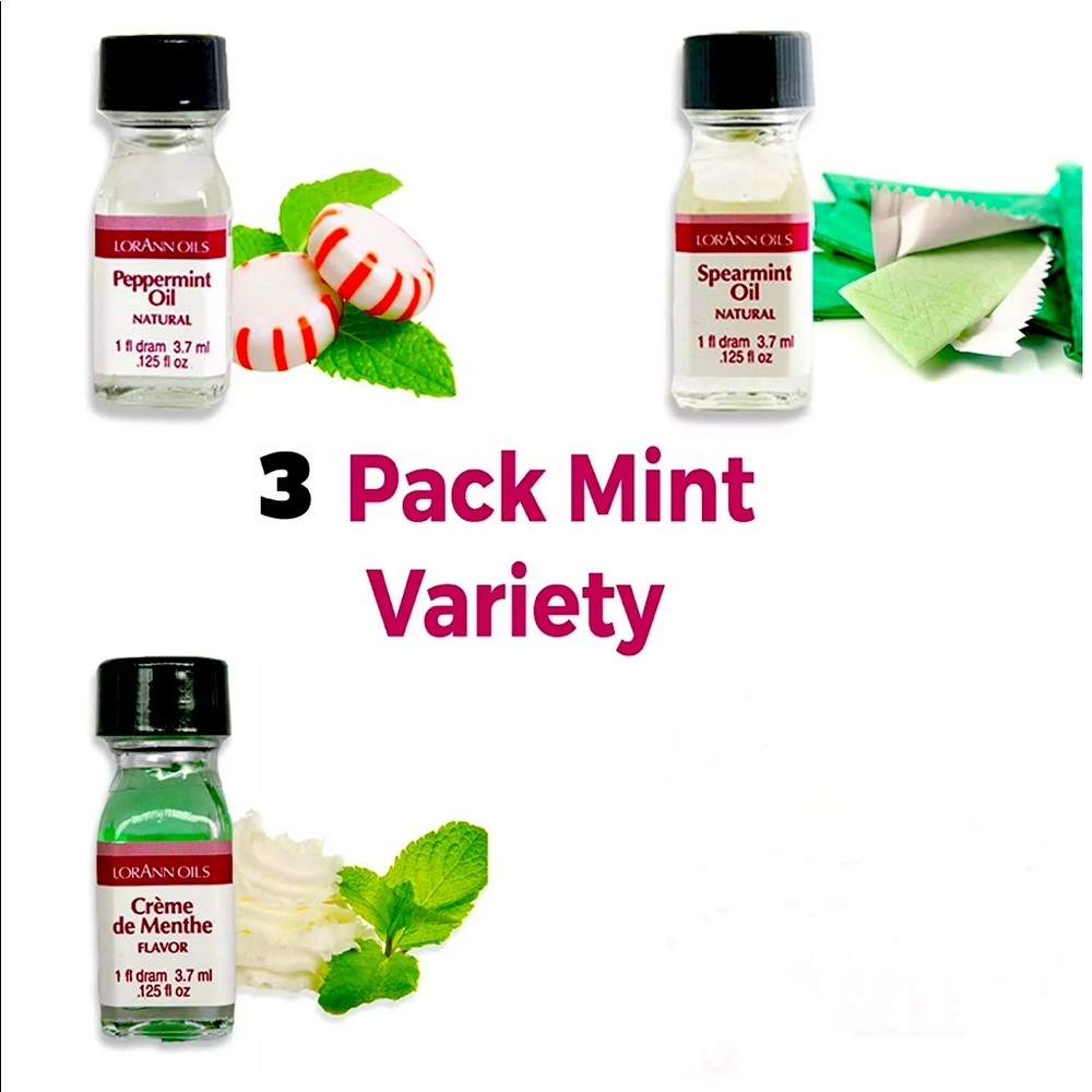 Mint Variety pack, 1 dram bottles, 3 Flavors 🌿